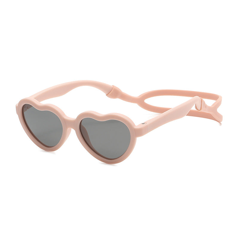 Flexible Heart Sunglasses with Polarised Lenses Ages 0 - 8