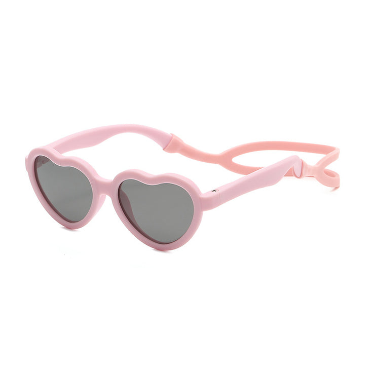 Flexible Heart Sunglasses with Polarised Lenses Ages 0 - 8