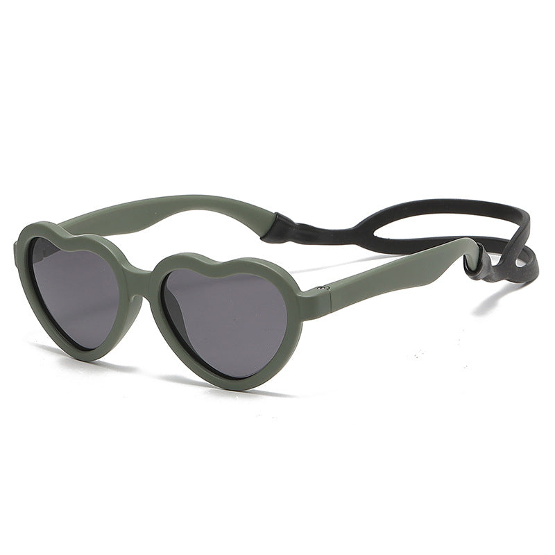 Flexible Heart Sunglasses with Polarised Lenses Ages 0 - 8