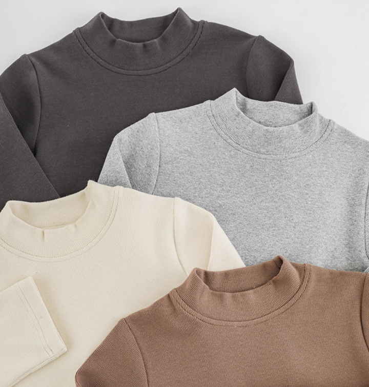 Everyday Essential Ribbed Mock Neck
