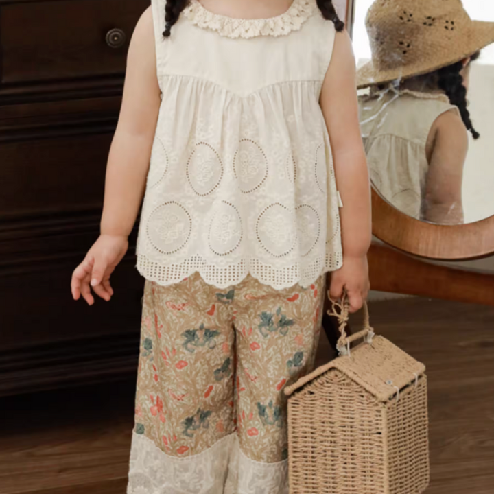 Heirloom Sleeveless Broderie Lace Top