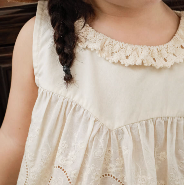 Heirloom Sleeveless Broderie Lace Top