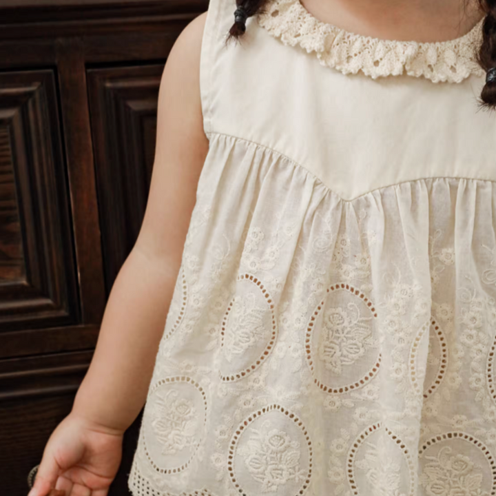 Heirloom Sleeveless Broderie Lace Top
