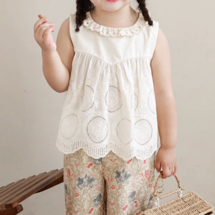 Heirloom Sleeveless Broderie Lace Top