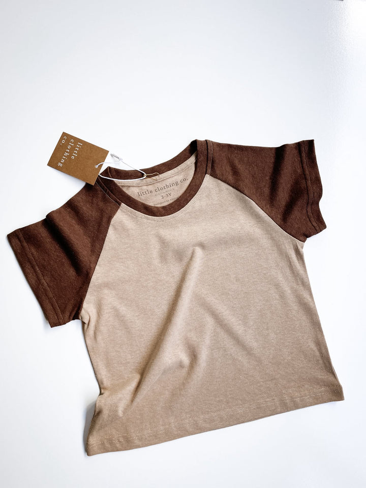 Earthy Two Tone Linen Blend Tee
