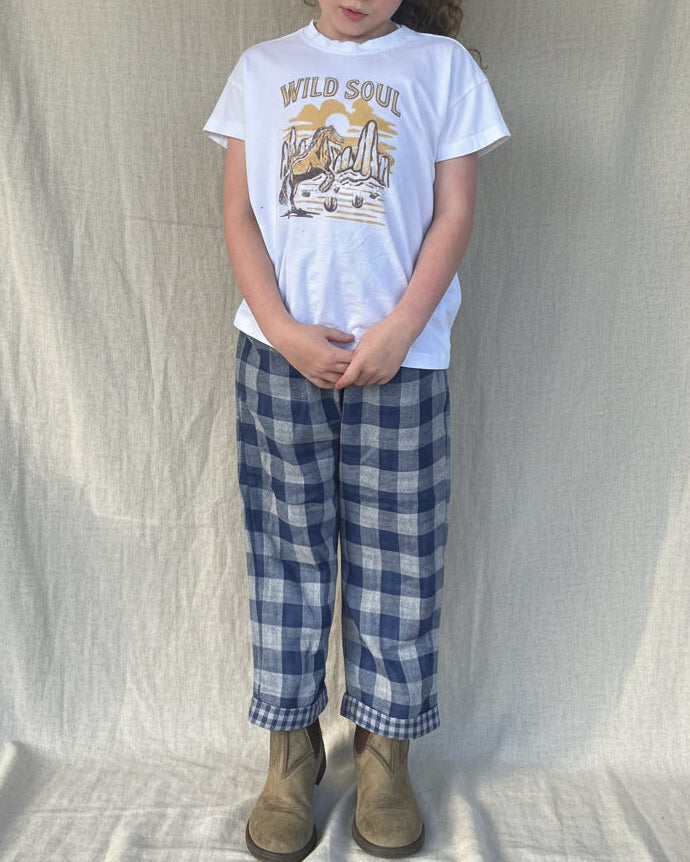 Easy Wear Check Trouser Pants - 100% Cotton – littleclothingco