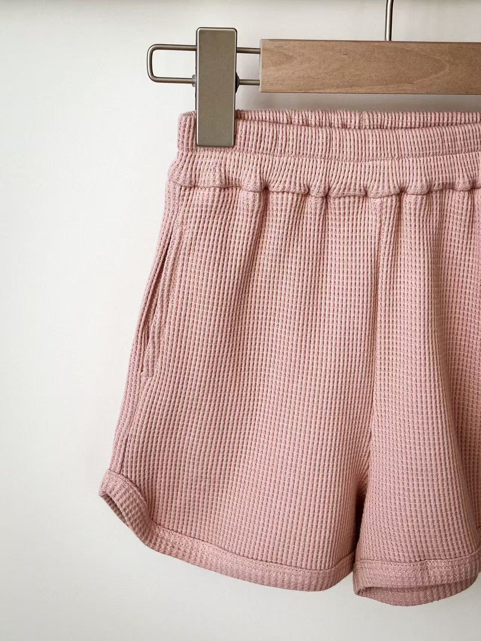 Everyday Waffle Cotton Set in Eucalyptus / Dusk Pink / Slate Blue