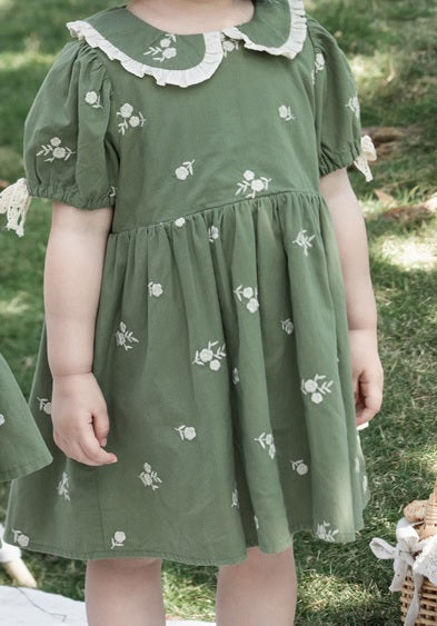 Little Doll Collar Embroidered Dress