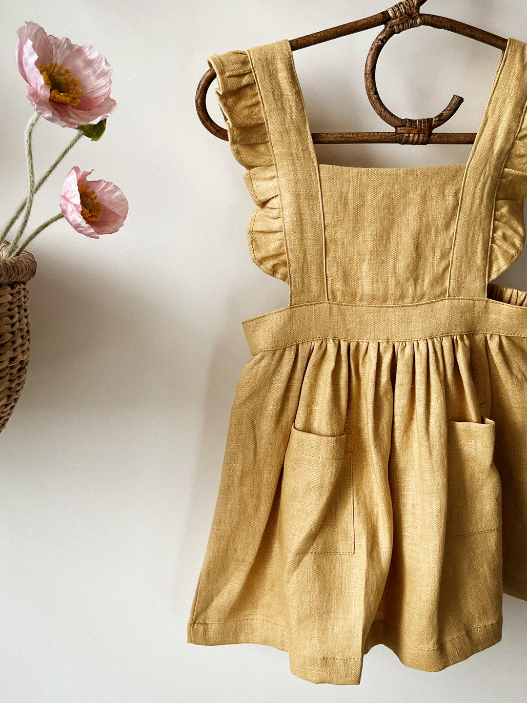 Vintage Dreams 100% Linen Pinafore Dress - Now in Six Colourways!