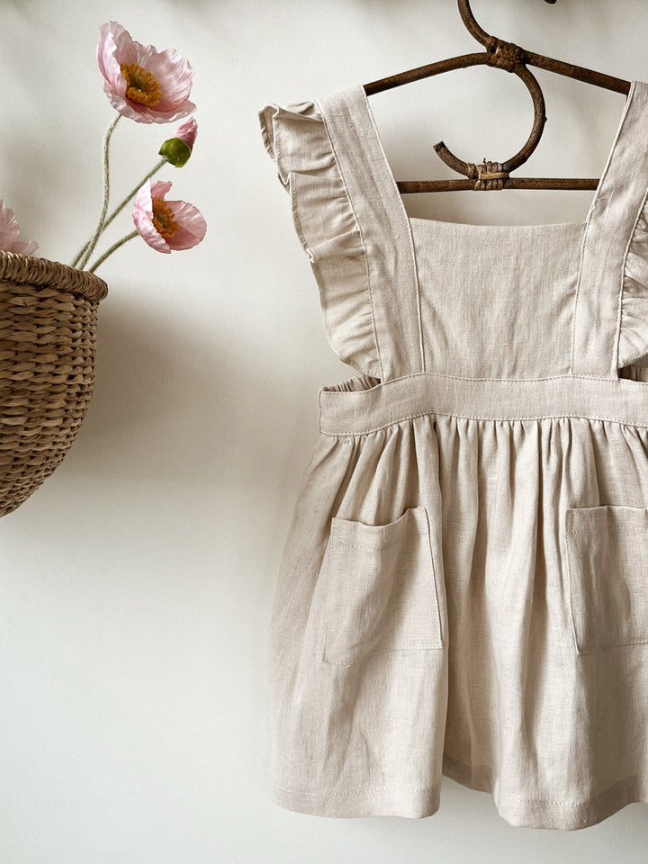 Vintage Dreams 100% Linen Pinafore Dress - Now in Six Colourways!