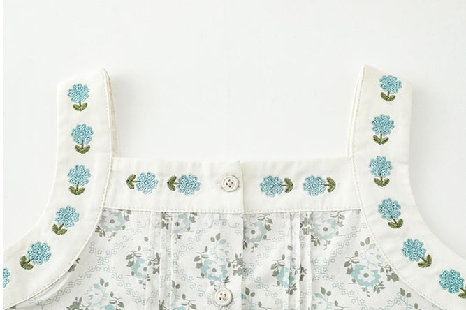 Floral Summer Set with Embroidery