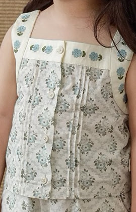 Floral Summer Set with Embroidery