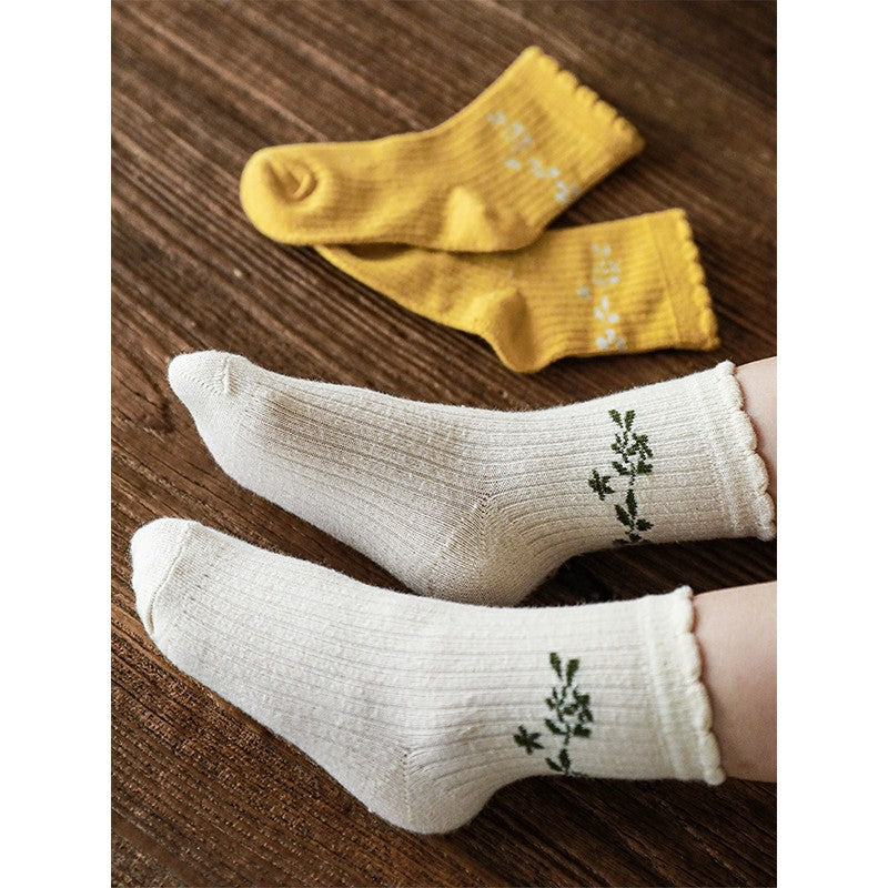 Little Floral Cotton Socks