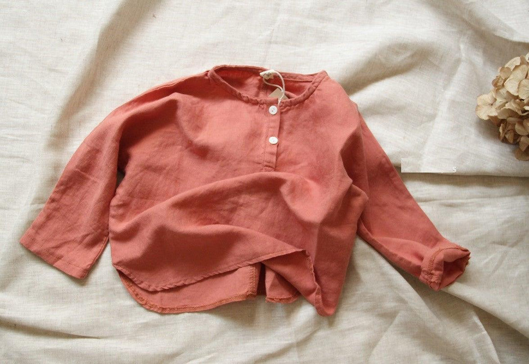Holiday Mode Loose Shirt - Linen/ Cotton - littleclothingco