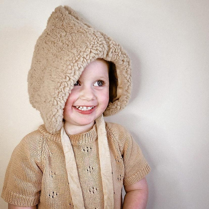 Little Lamb Bonnet Beanie - littleclothingco