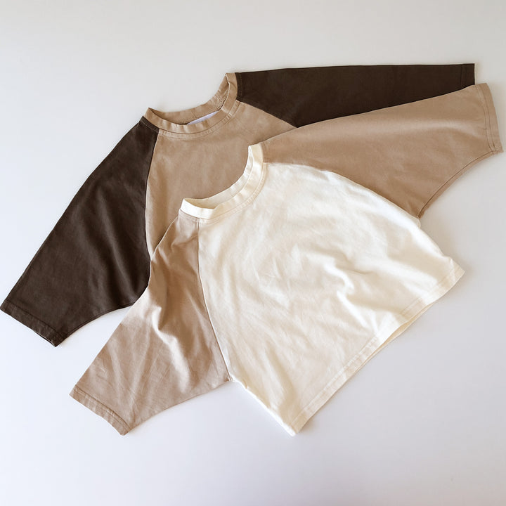 Soft Brushed Cotton Two-Tone Tee
