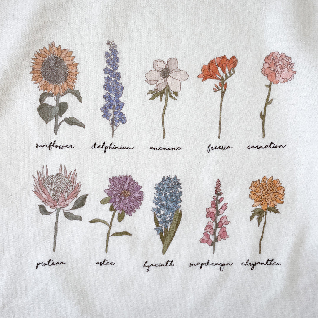 Flower Species Tee in Hemp & Organic Cotton