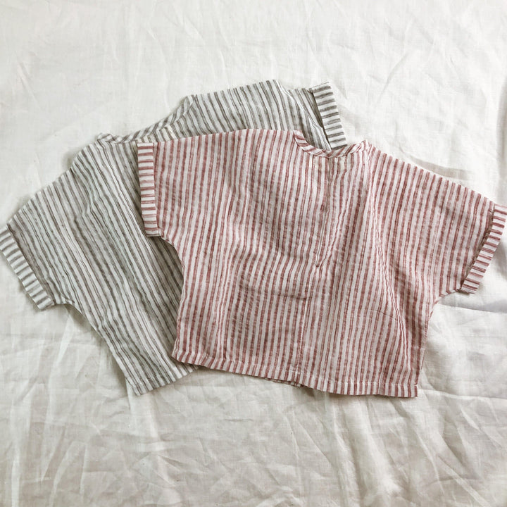 Lightweight Summer Stripe Top - 100% Cotton - littleclothingco
