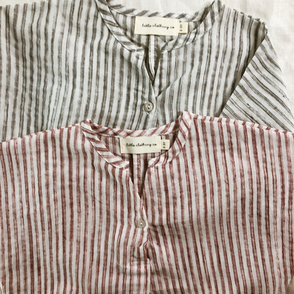 Lightweight Summer Stripe Top - 100% Cotton - littleclothingco