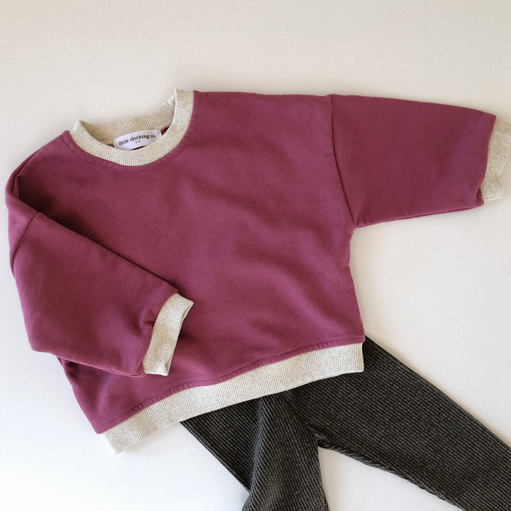 French Terry Jumper with Contrast Edges