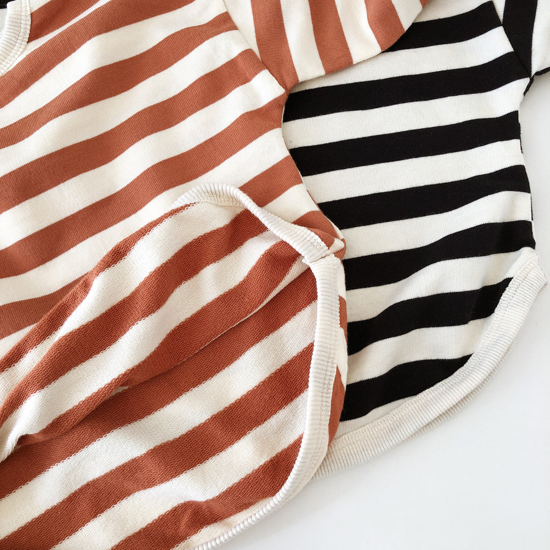 Stripe French Terry Pullover Jumper