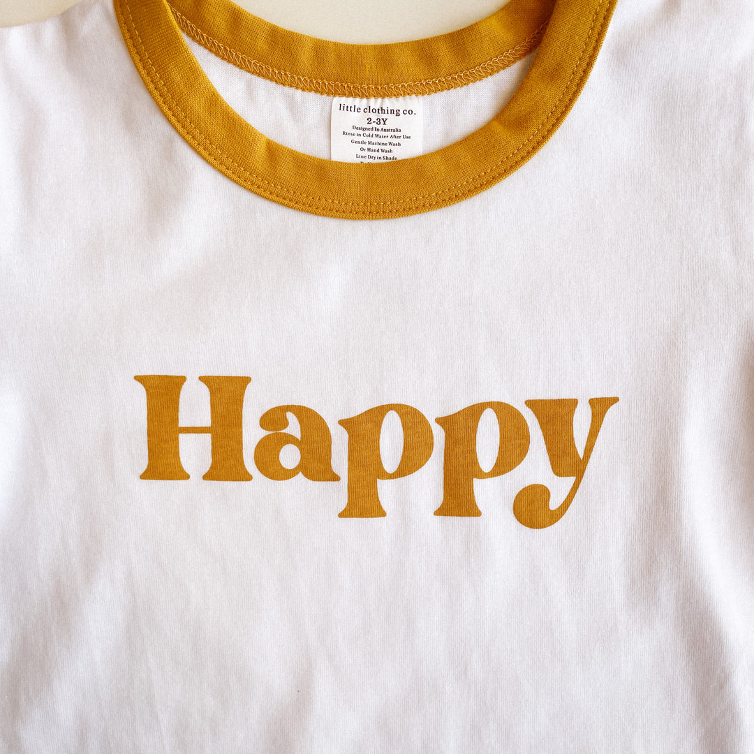 Retro Inspired Happy T-Shirt