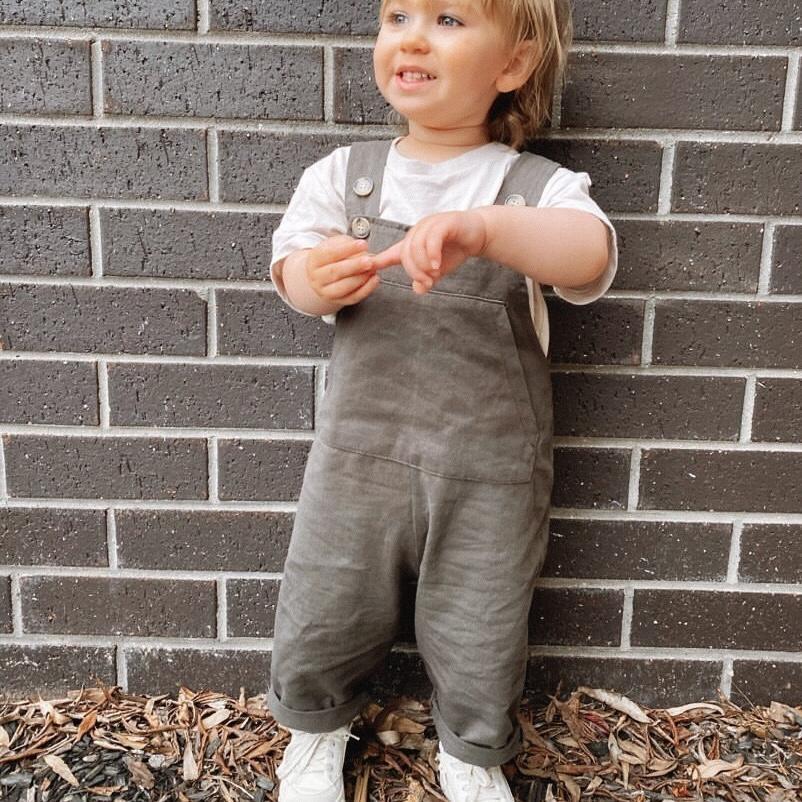 Everyday Cotton Pocket Overalls - littleclothingco