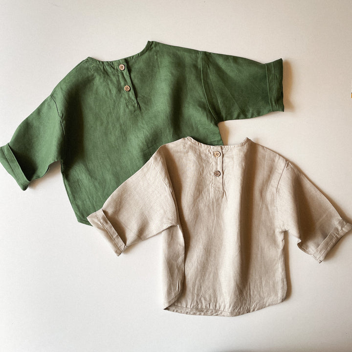 Natural Flax Linen Shirt