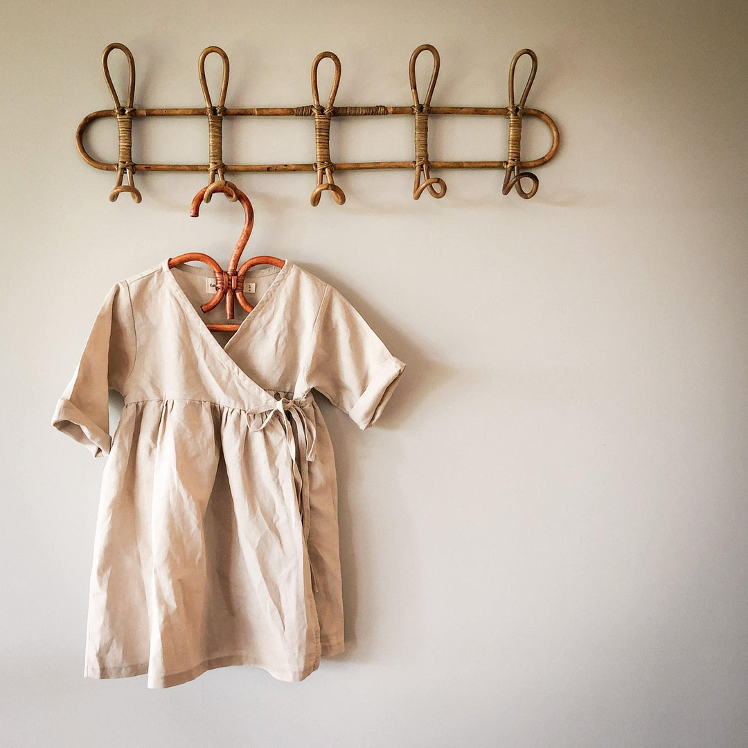 Ava Linen Wrap Dress - littleclothingco