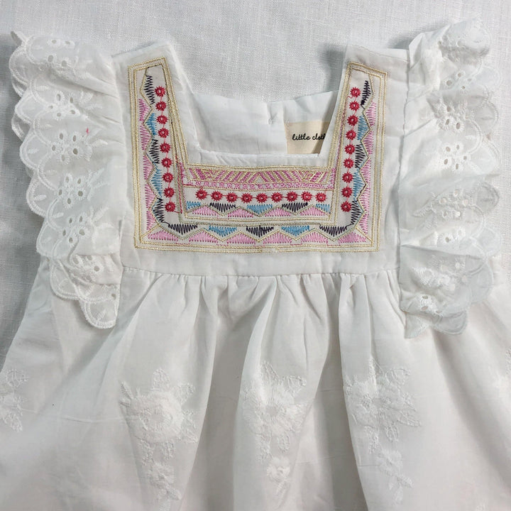 Gracie Lace and Embroidered Dress - littleclothingco