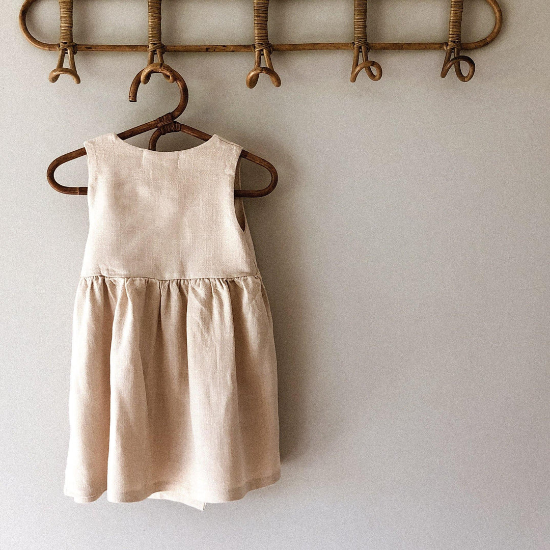 Summer Dreaming Linen Wrap Dress - littleclothingco
