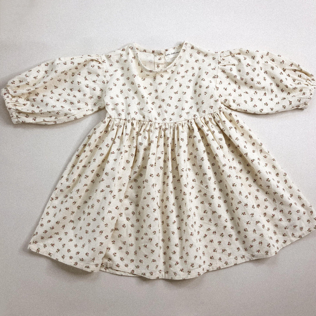 Vintage Floral Cotton Dress - littleclothingco