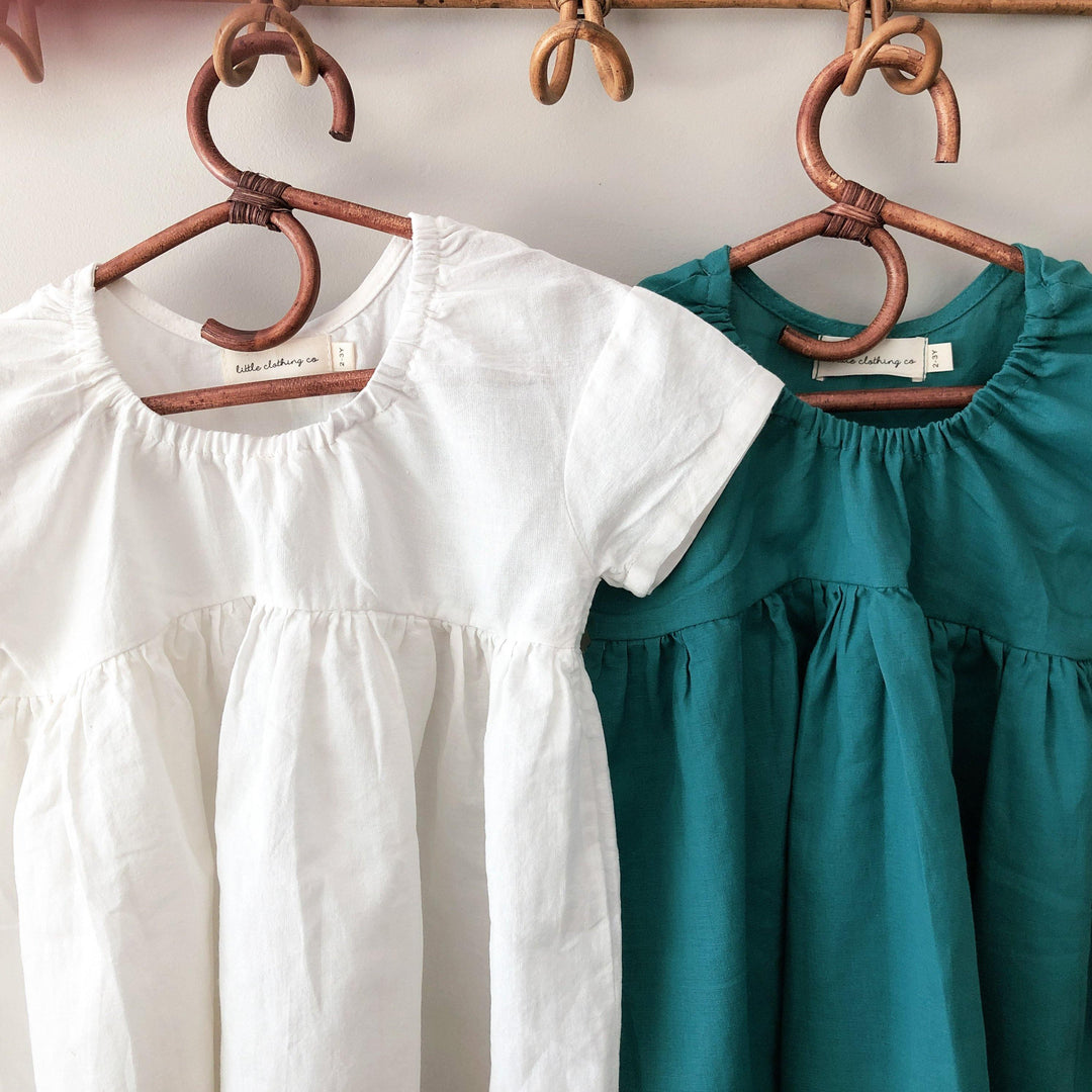 Just a Girl Dress - Linen/Cotton - littleclothingco