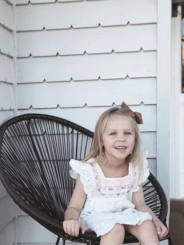 Gracie Lace and Embroidered Dress - littleclothingco