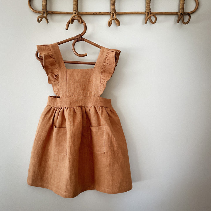 Vintage Dreams 100% Linen Pinafore Dress - Now in Five Colourways!