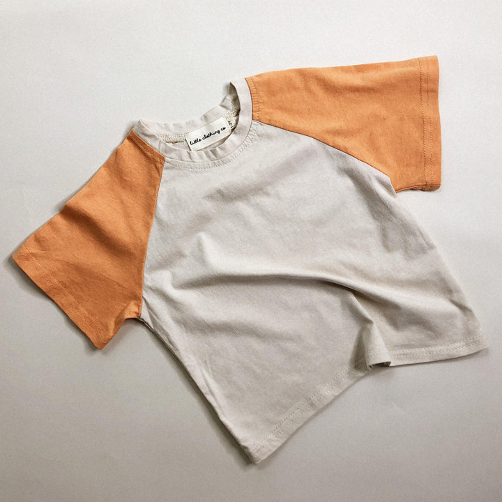 Soft Cotton Two-Tone Raglan T-Shirt - littleclothingco