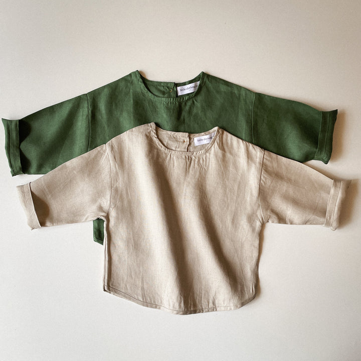 Natural Flax Linen Shirt