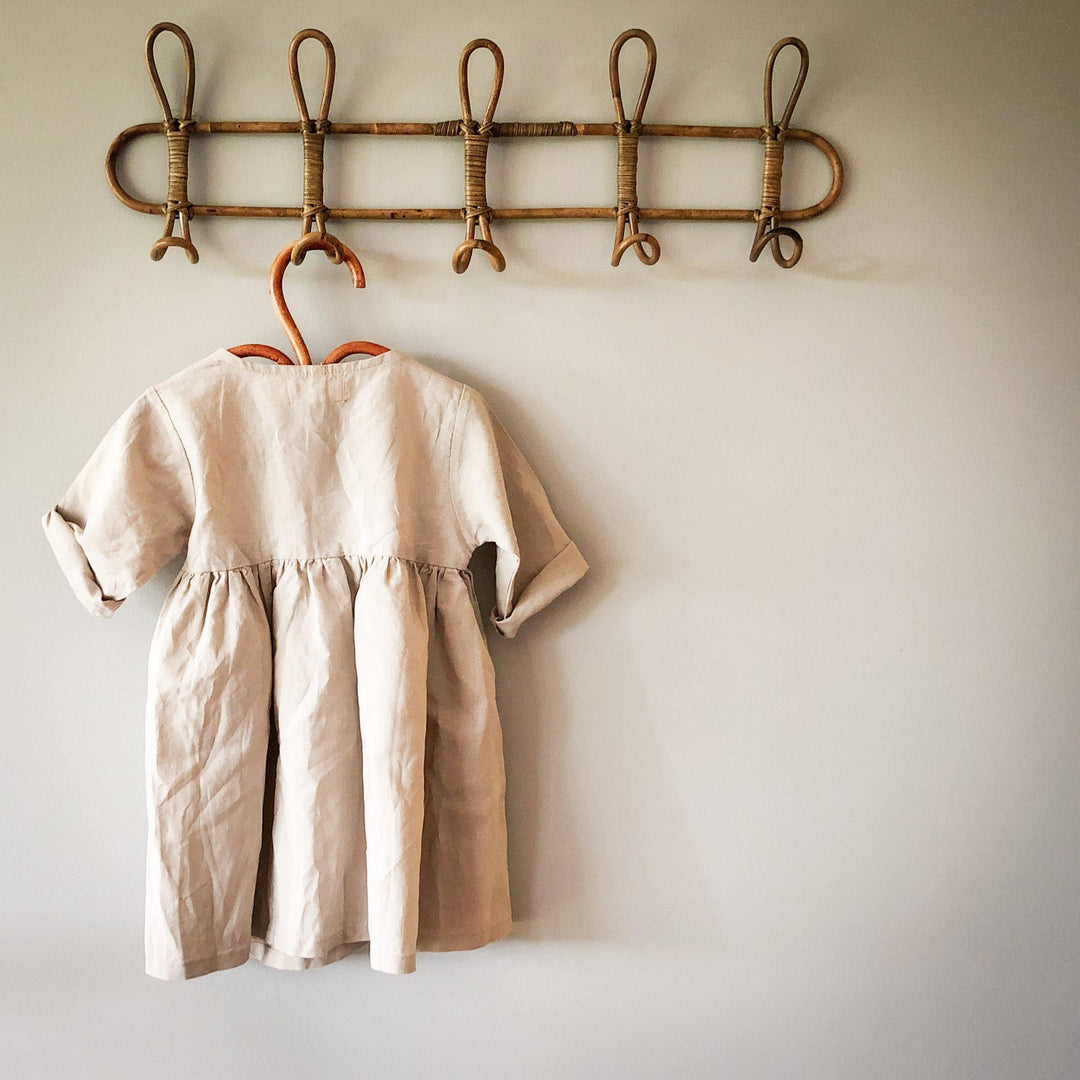 Ava Linen Wrap Dress - littleclothingco