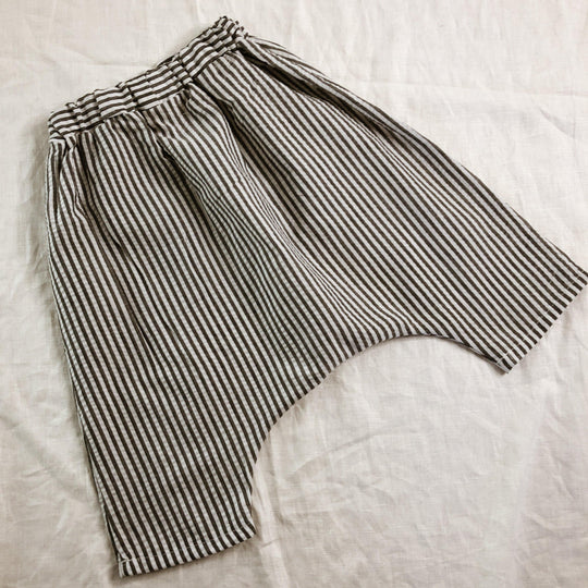 Lightweight Summer Stripe Harem 3/4 Length Shorts - 100% Cotton ...