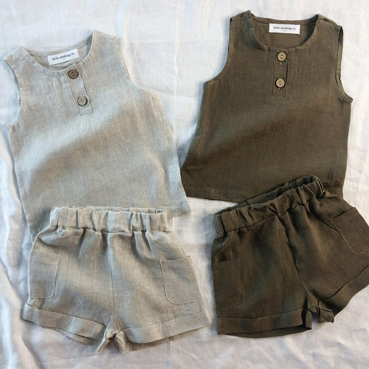 Pure Linen Summer Shorts - littleclothingco