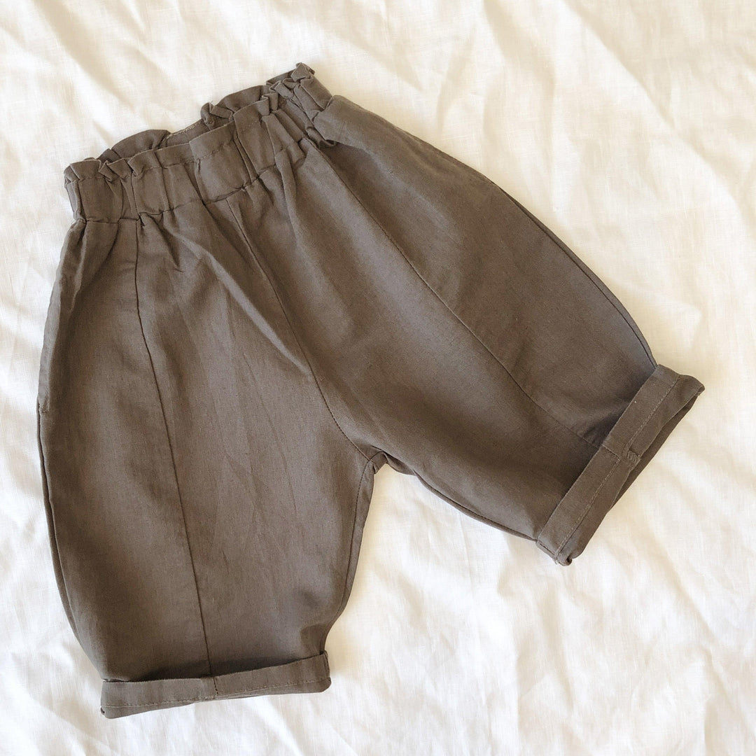 Trouser Shorts 3/4 Length - Linen/Cotton - littleclothingco
