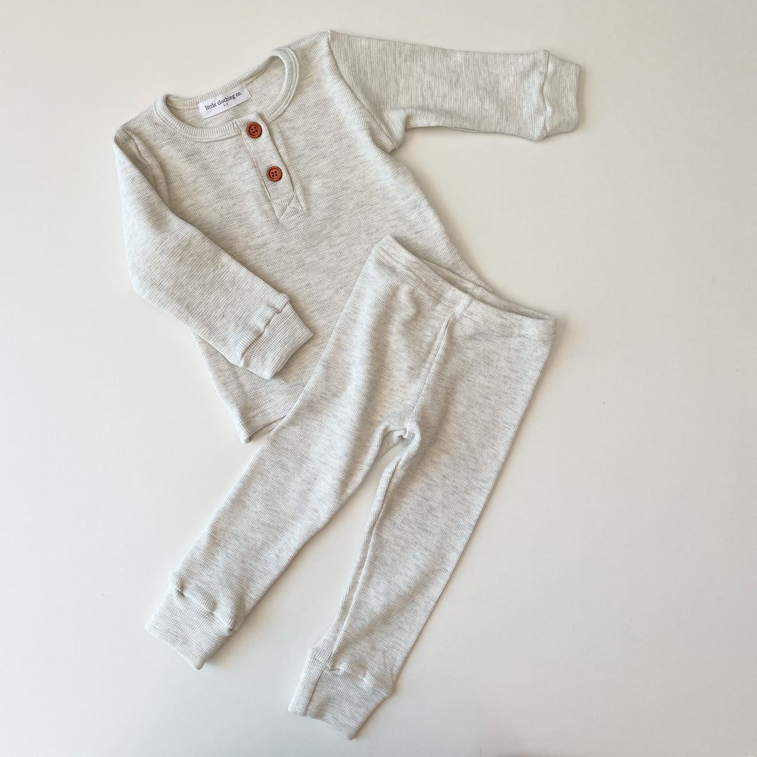 Simplicity Range -  My Little Waffle Cotton Henley Lounge Set