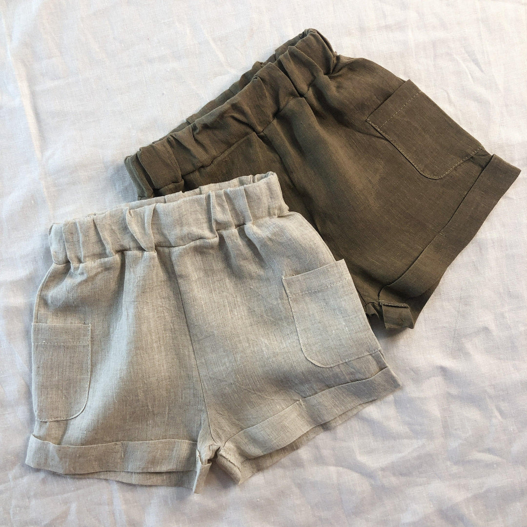 Pure Linen Summer Shorts - littleclothingco