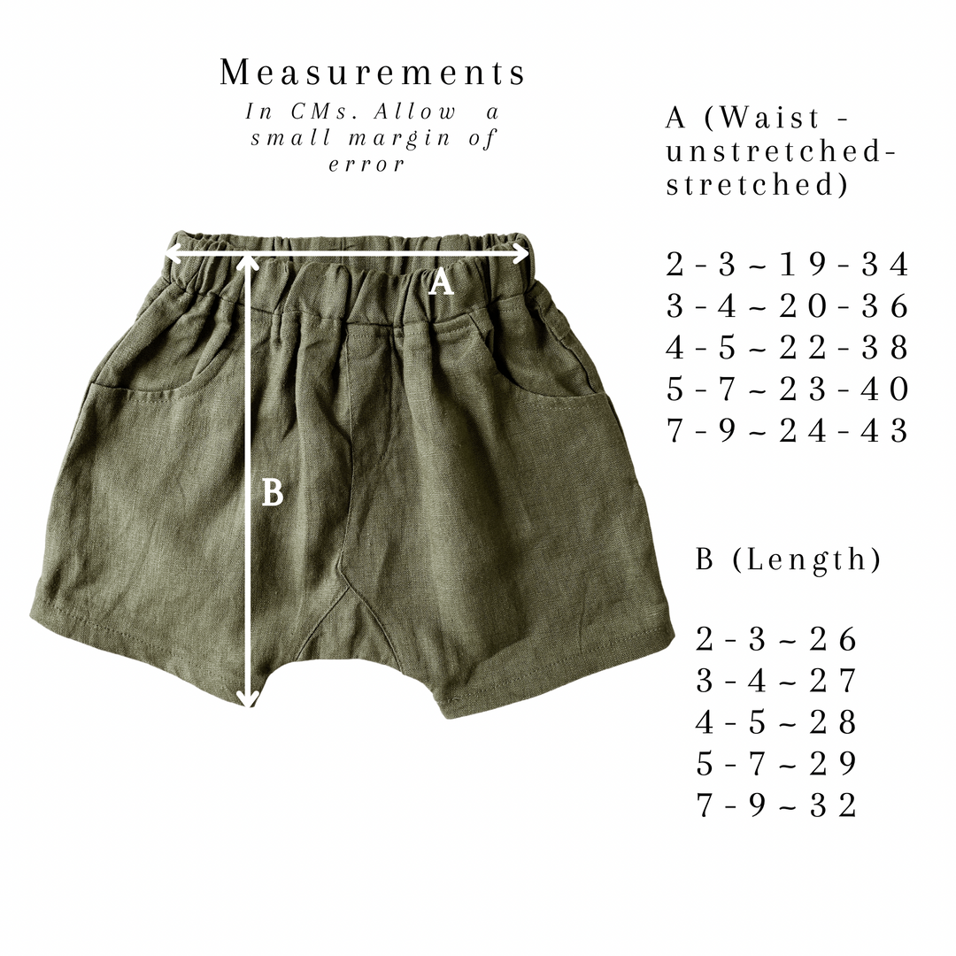 Summer in The Meadow Linen Shorts